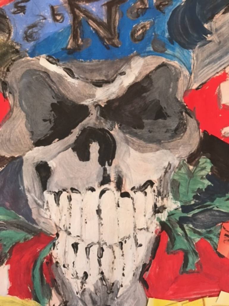 770x1027 Saatchi Art Calavera Painting By Marcela Iriarte - Calavera Painting