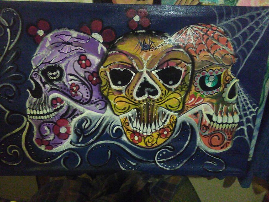 900x675 Used Calavera Painting For Sale In West Sacramento - Calavera Painting