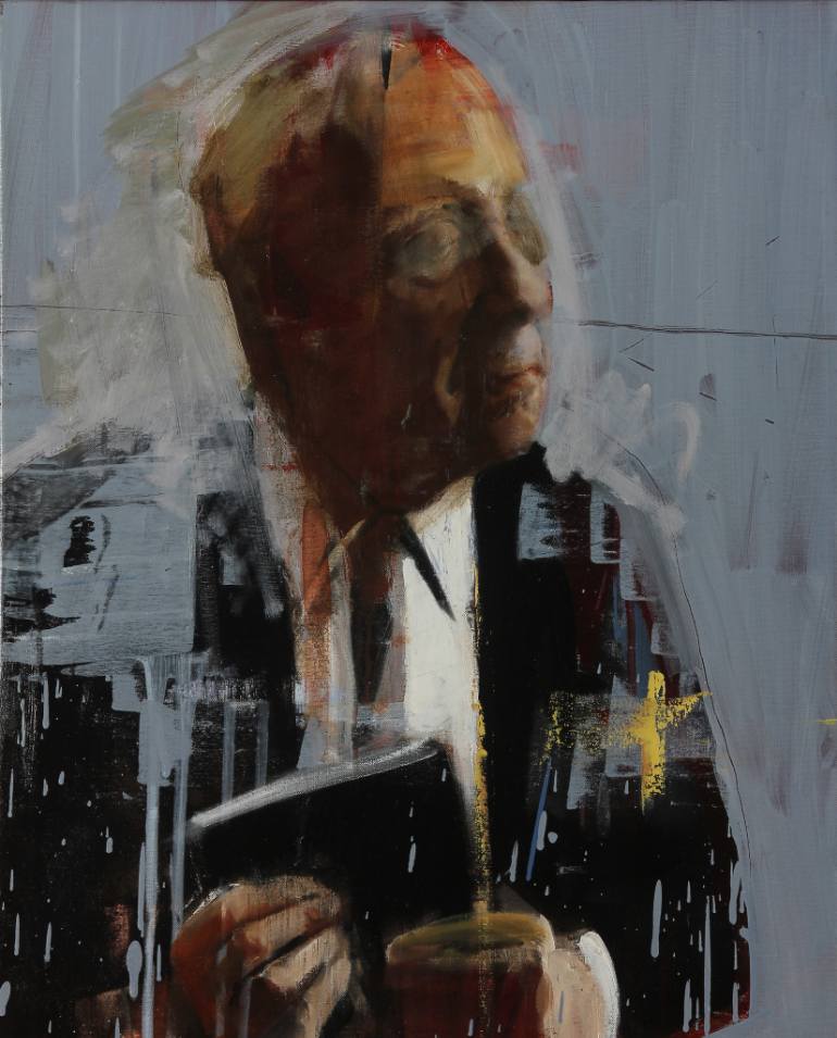 770x955 Saatchi Art Borges Painting By Adam Caldwell - Caldwell Painting