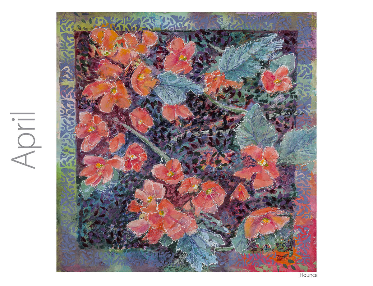 1200x921 2018 Flowers And Water Calendar! - Calendar Painting