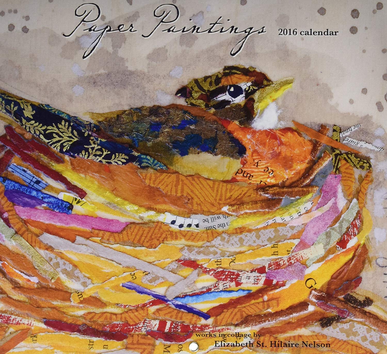 1500x1374 Lang Paper Paintings 2016 Wall Calendar By Elizabeth - Calendar Painting