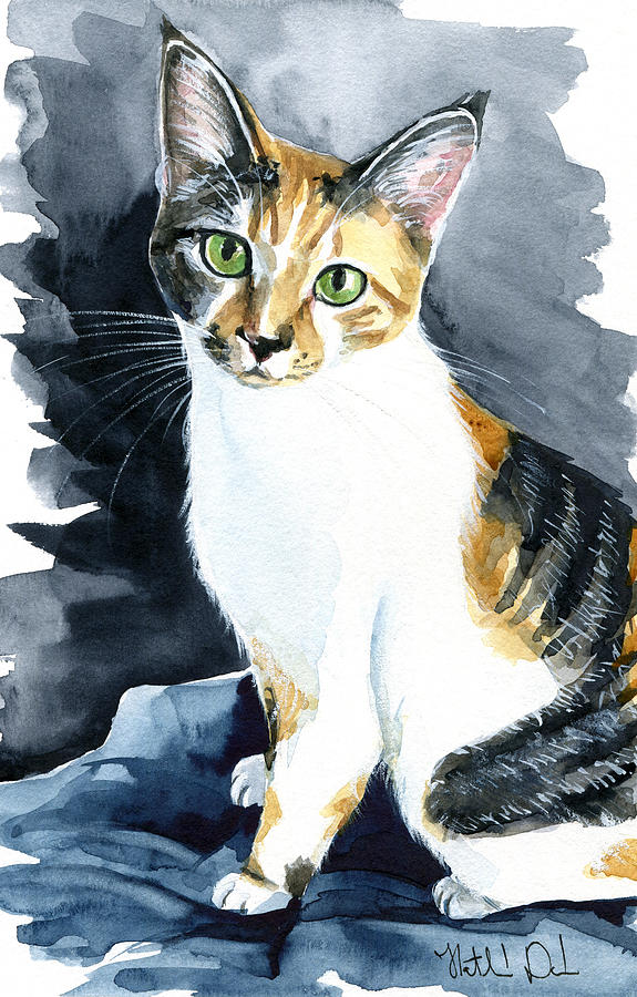 Calico Cat Painting