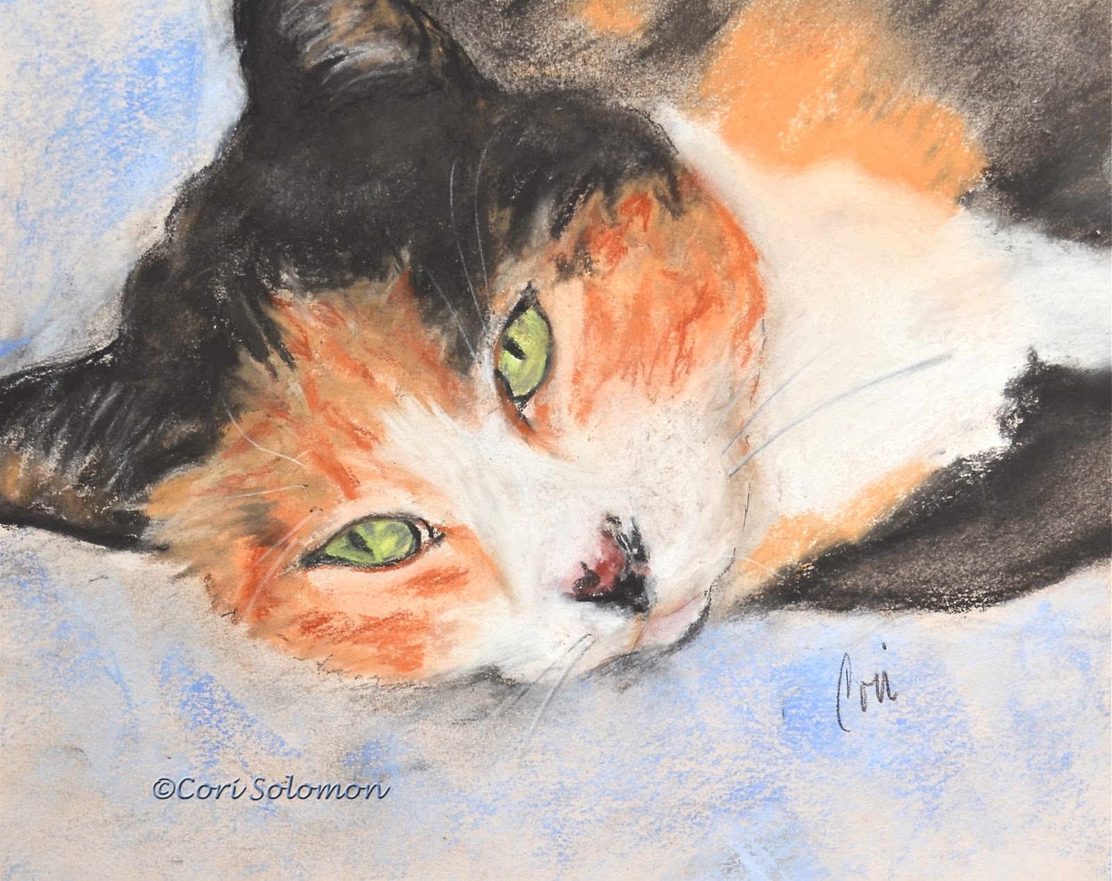 1600x1268 Cori's Pawtraits - Calico Cat Painting