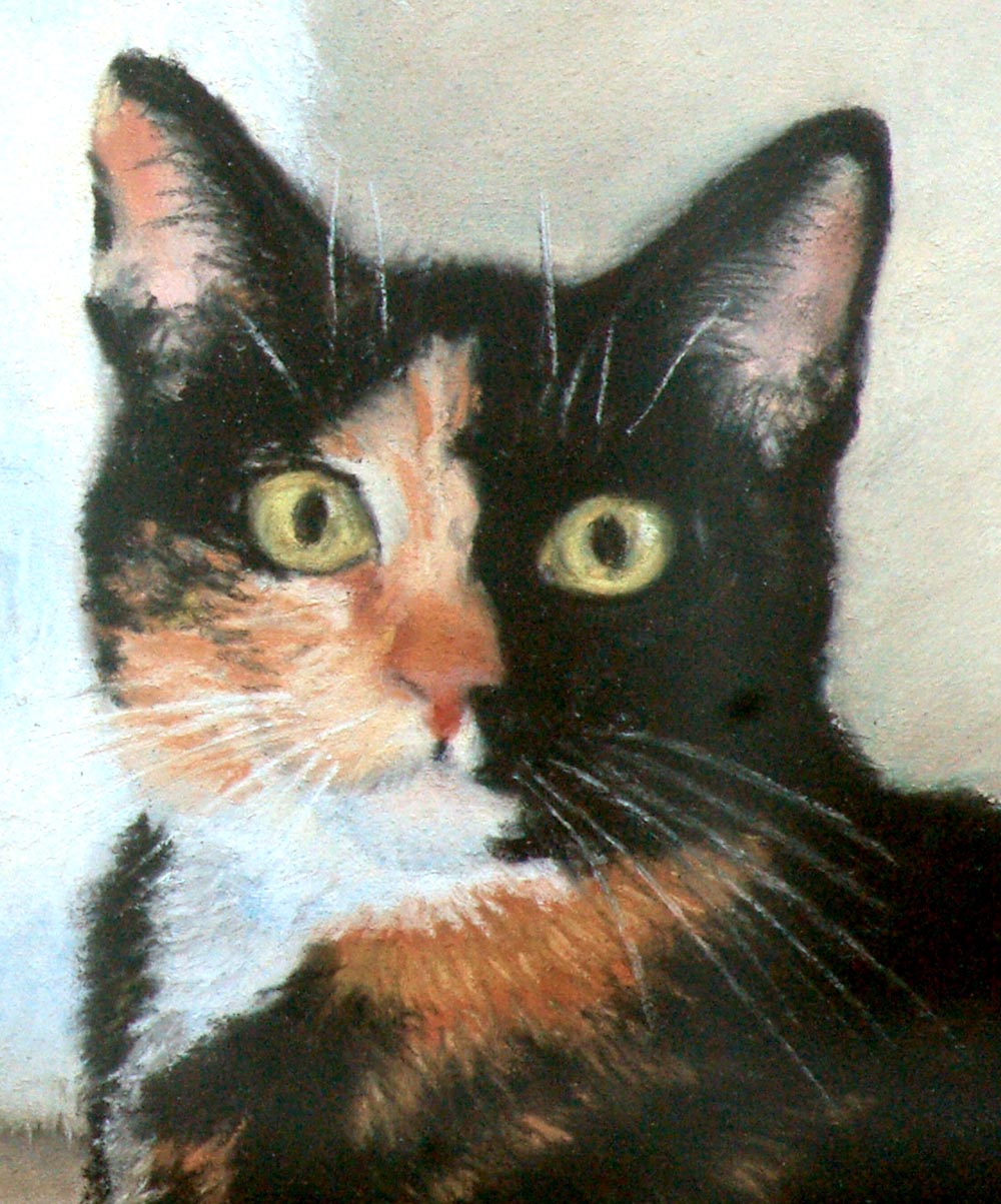 1000x1203 Percy, Ebi And Augie, A Portrait Of Calico Cats ~ The Creative Cat - Calico Cat Painting