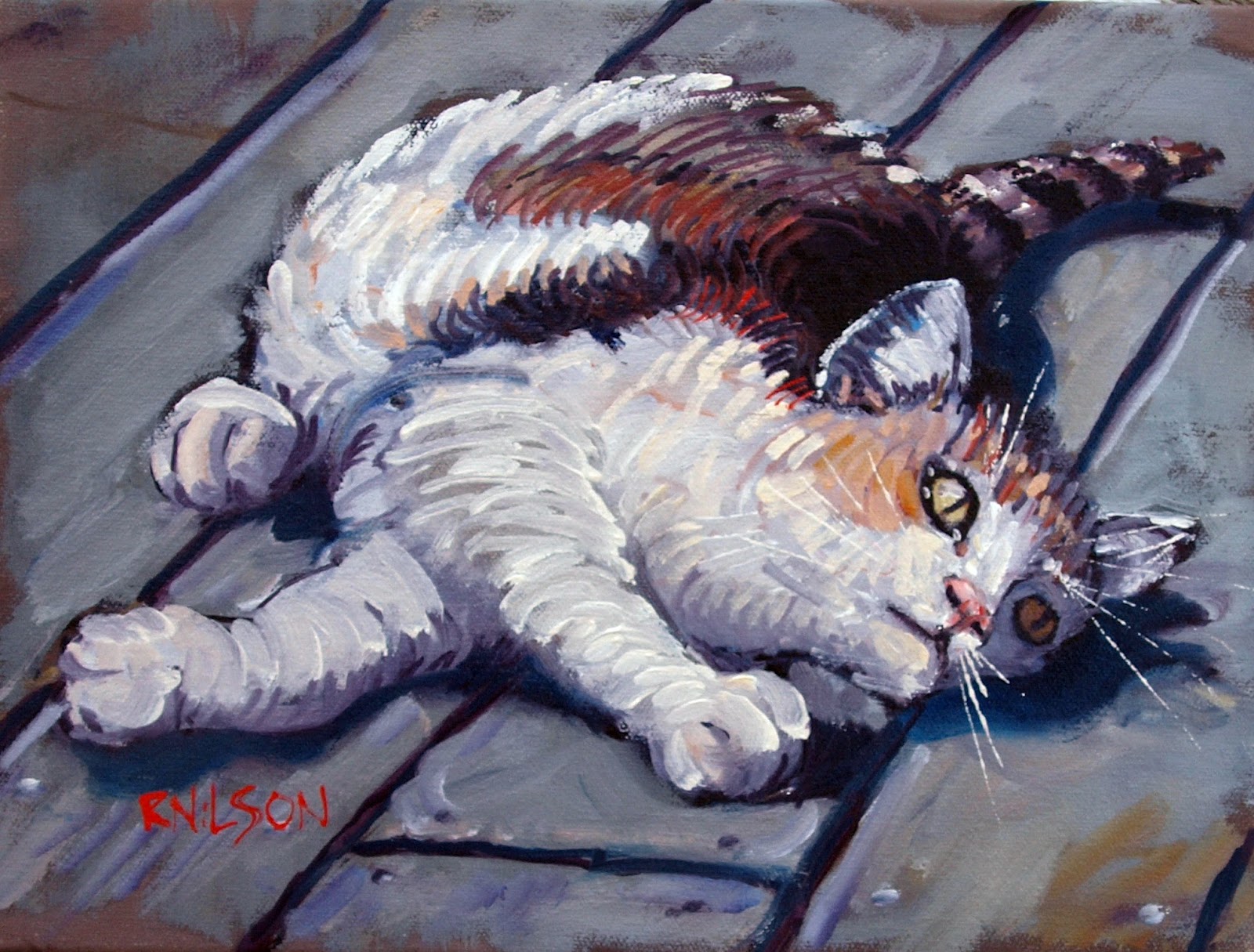 1600x1215 Rick Nilson's Paintings Pile Of Calico - Calico Painting