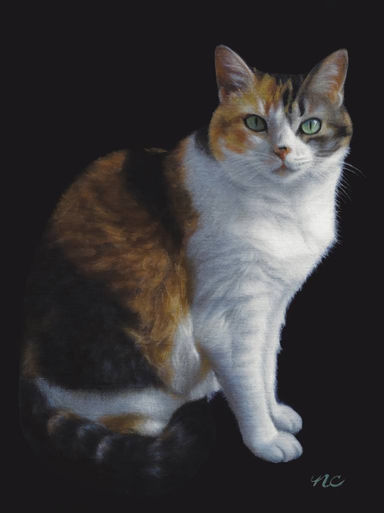 770x1027 Saatchi Art Calico Painting By Nancy Cuevas - Calico Painting