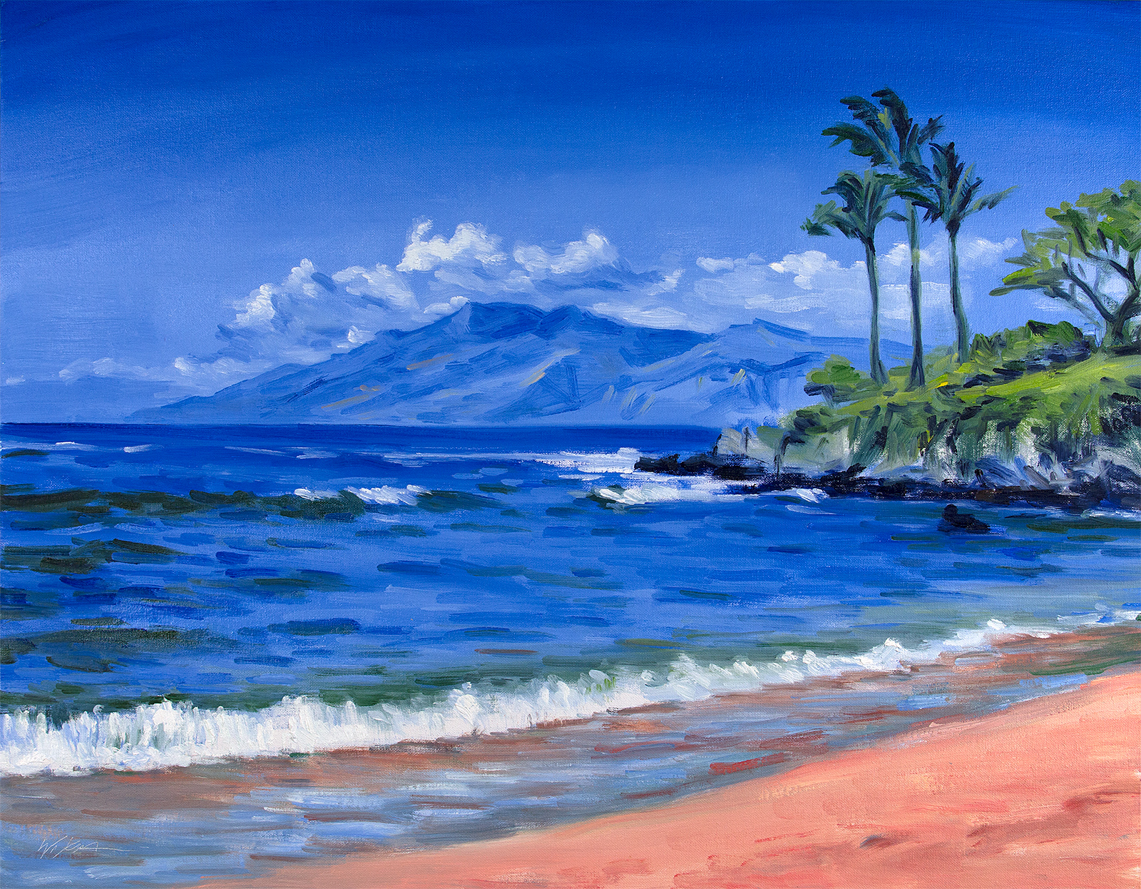 1600x1246 Paintings By Emerging Los Angeles Area Artists Online Gallery - California Beach Painting