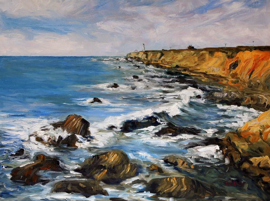 1024x763 Northern California Contemporary Landscape Oil Paintings - California Coast Painting
