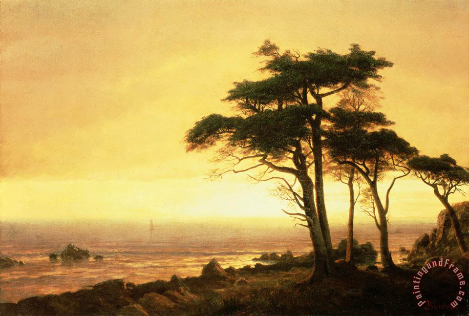 960x647 Albert Bierstadt California Coast Painting - California Coast Painting