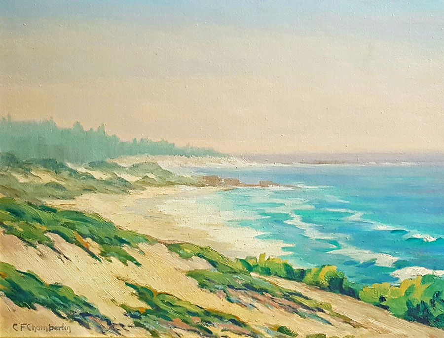 900x686 Vintage California - California Coast Painting