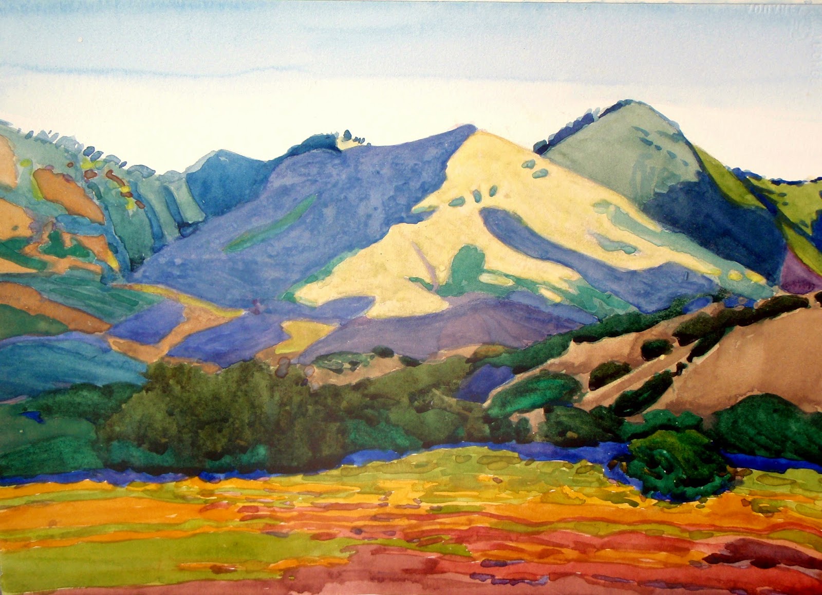 1600x1158 Robin Purcell California Watercolors In The Plein Air Tradition - California Coast Painting