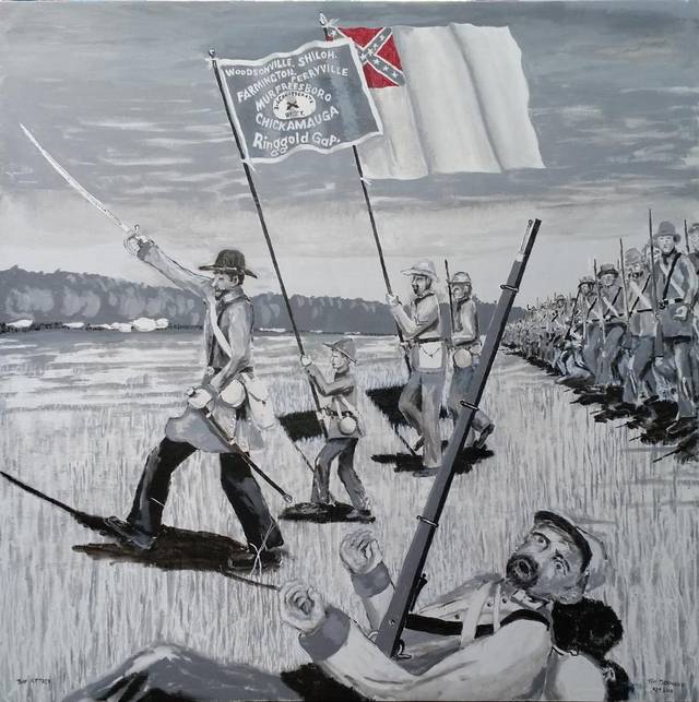 640x643 Artist Sues California After Local Art Fair Bans Painting - California Flag Painting