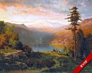 300x240 Native American Indians In California Landscape Painting Real - California Landscape Painting