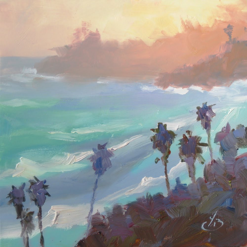 1000x999 Tom Brown Fine Art California Impressionist Plein Air Oil - California Painting