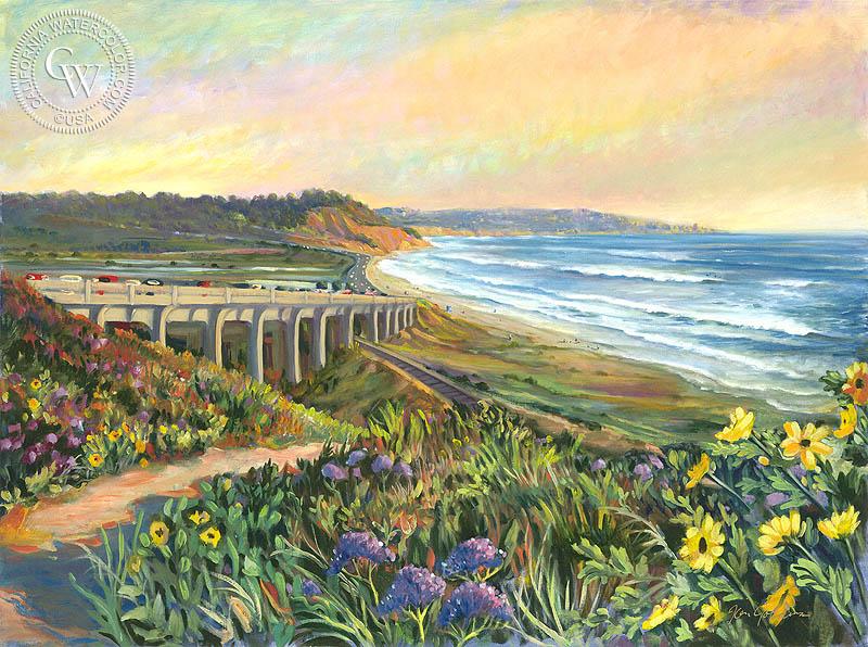 800x596 Torrey Pines Vista, An Original Oil Painting By Ken Goldman - California Painting