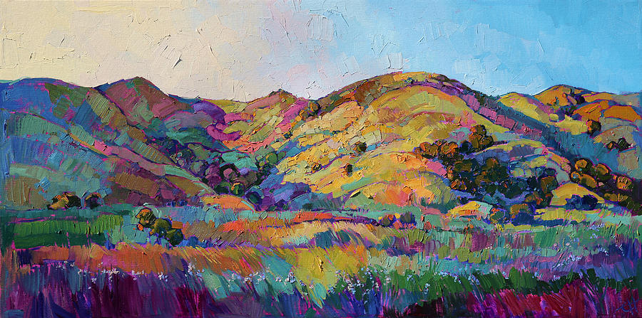 900x447 California Greens Ii Painting By Erin Hanson - California Painting