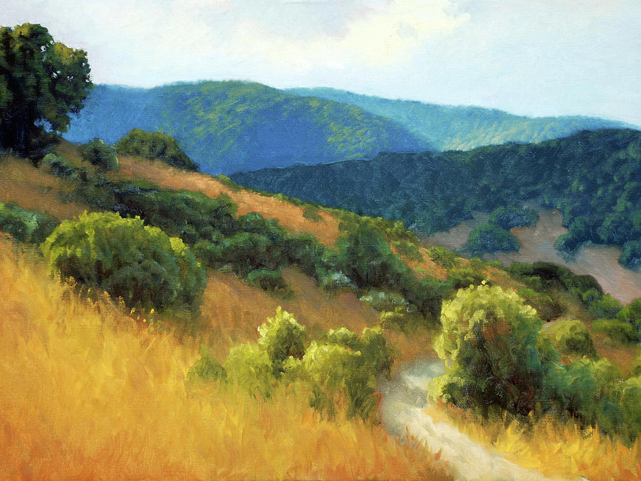 900x675 California Hills Painting By Armand Cabrera - California Painting