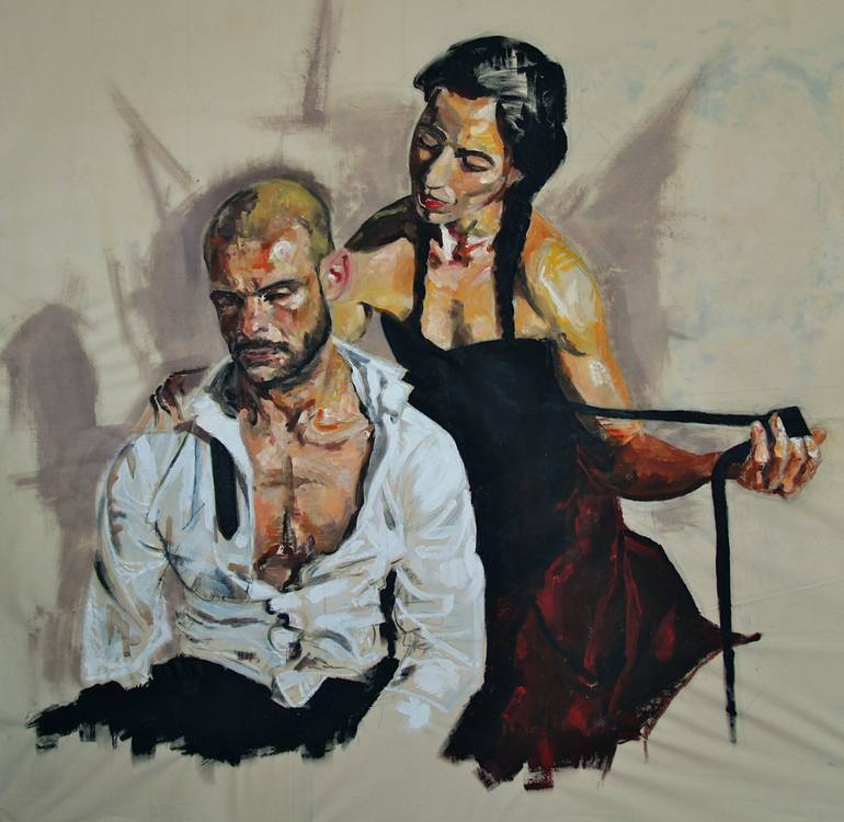 770x750 Saatchi Art Caius Caesonia (Caligula) Painting By Alexis Lekat - Caligula Painting