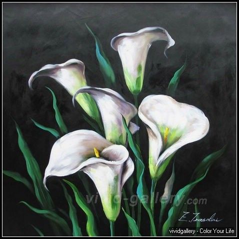 Calla Lily Oil Painting at PaintingValley.com | Explore collection of ...