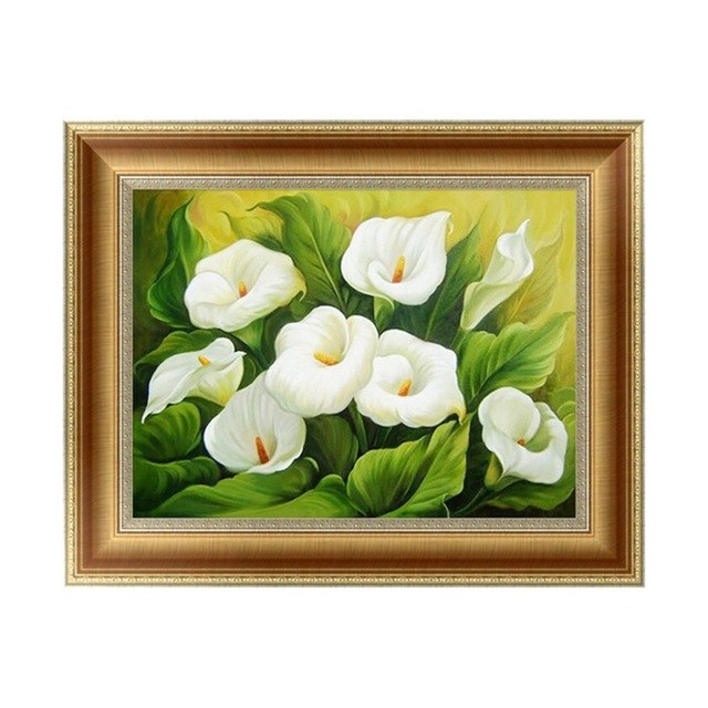 640x640 New Diy 5d Diamond Painting Calla Lily Embroidery Cross Stitch Kit - Calla Lily Painting