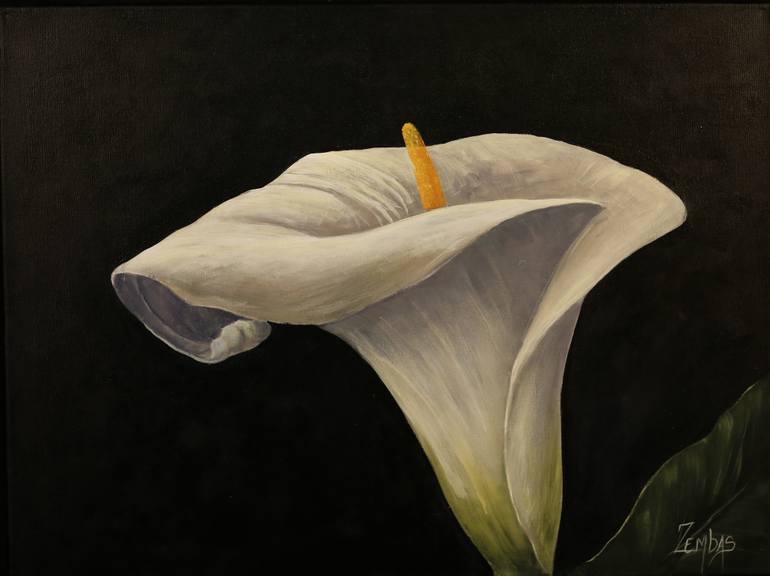 770x576 Saatchi Art Calla Lily Painting By Eric Zembas - Calla Lily Painting