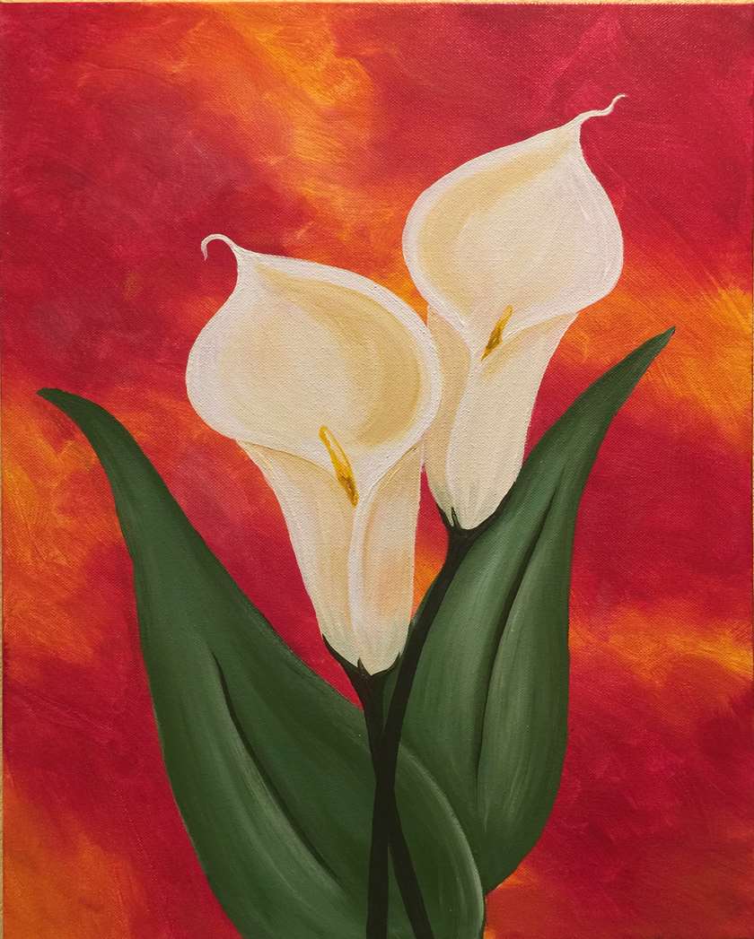 840x1047 Breathtaking Calla Lilies - Calla Lily Painting