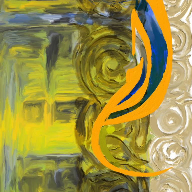 770x770 Saatchi Art Abstract Calligraphy 20 321 1 Painting By Corporate - Calligraphy Painting