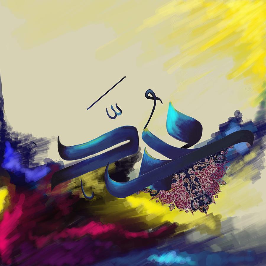 900x900 Tc Muhammad Calligraphy Op2 Painting By Team Catf - Calligraphy Painting