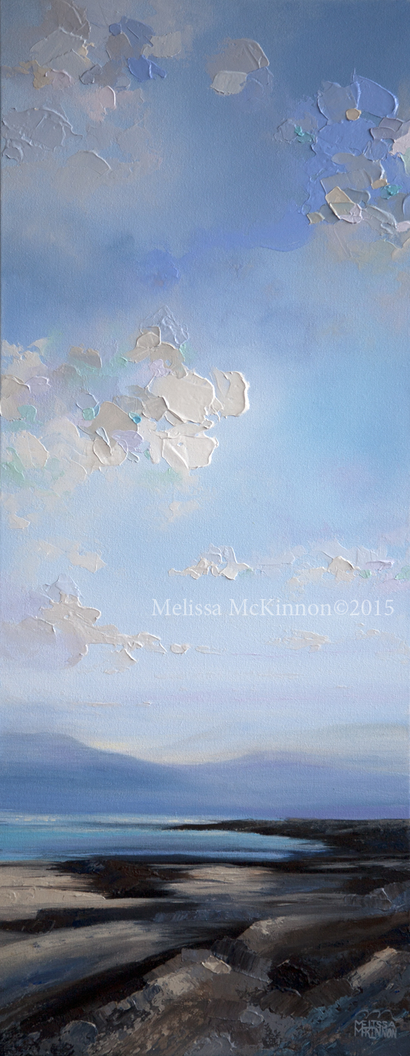 583x1500 Sold! Peaceful And Calming Ocean And Beach Seascape Painting By - Calming Painting