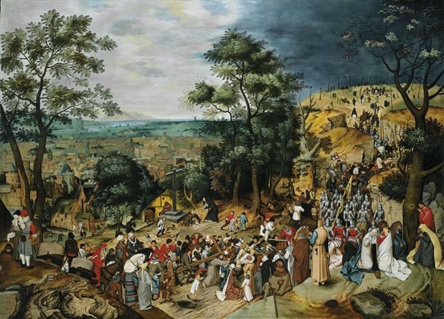 Calvary Painting at PaintingValley.com | Explore collection of Calvary ...