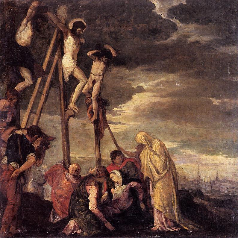 795x795 Calvary (After Veronese) 1858 Painting Berthe Morisot Oil Paintings - Calvary Painting