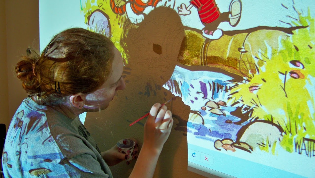 1280x724 Creating A Mural For The Nursery - Calvin And Hobbes Painting