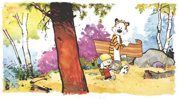 621x345 Gurney Journey Book Review Calvin And Hobbes Exhibition Catalog - Calvin And Hobbes Painting