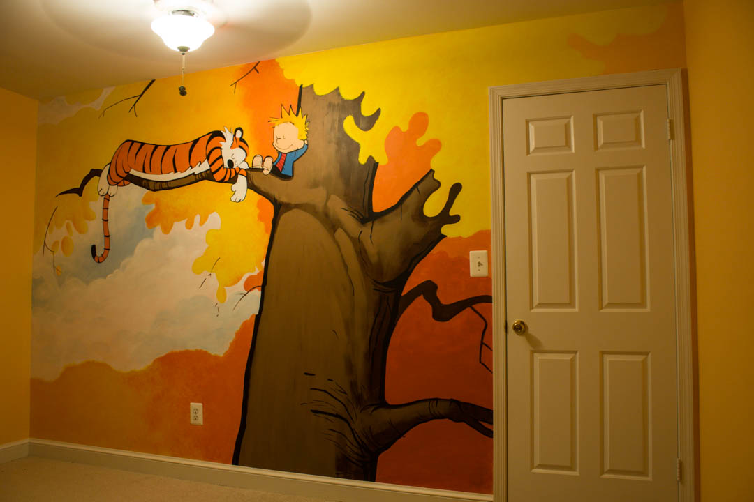 1080x720 Painting Creativewander - Calvin And Hobbes Painting