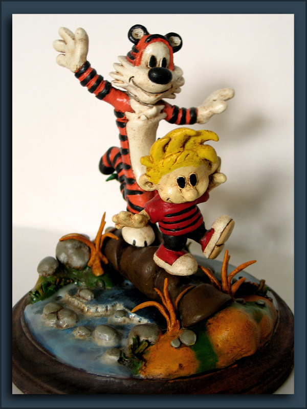 600x800 Calvin And Hobbes Painted By Eric With A K - Calvin Hobbes Painting