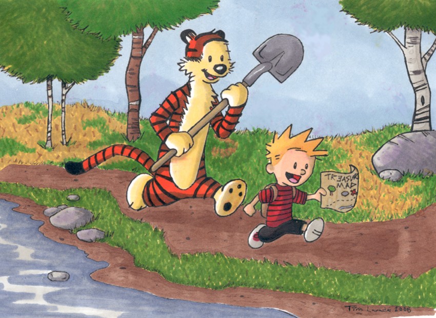 850x620 Kim's Calvin And Hobbes Page - Calvin Hobbes Painting.