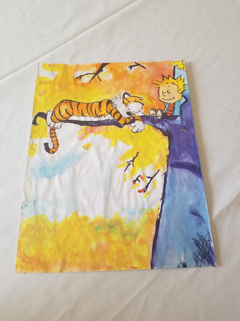 810x1080 Calvin Amp Hobbes Painting My Girlfriend Painted For Me - Calvin Hobbes Painting