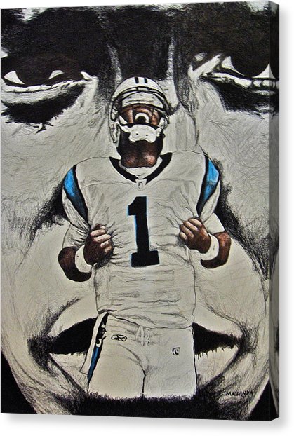 419x622 Cam Newton Drawing By Darryl Mallanda - Cam Newton Painting