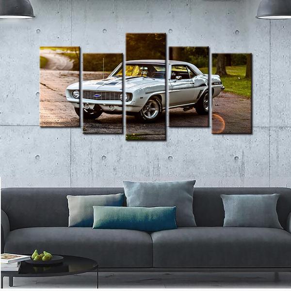 600x600 Hd Printed Chevrolet Camaro Yenko 1969 Canvas Painting - Camaro Painting