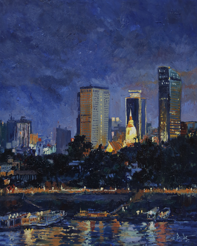 800x999 Outdoor Painting Presents Challenges For Fine Arts Students - Cambodia Painting