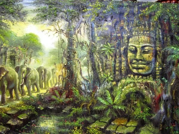 600x450 Cambodia Painting Cambodian Oil Painting Paintings - Cambodia Painting