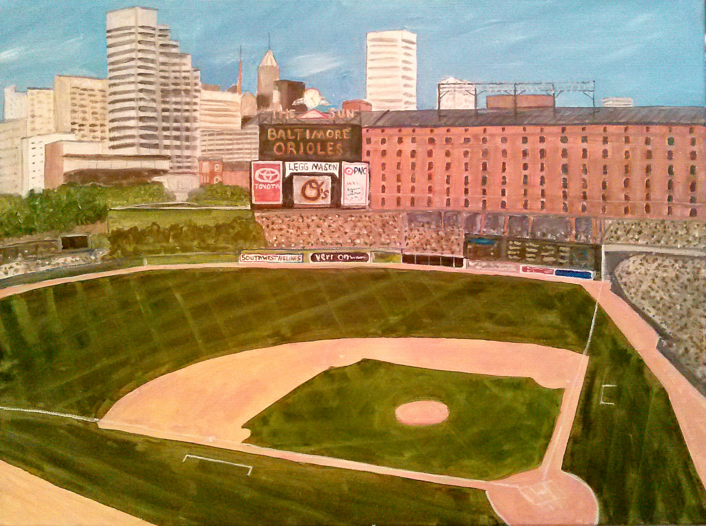 2294x1712 Oriole Park - Camden Yards Painting
