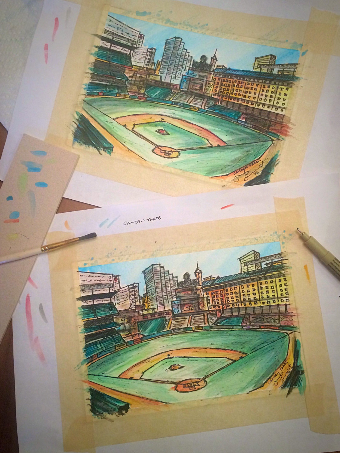 1125x1500 Remake - Camden Yards Painting