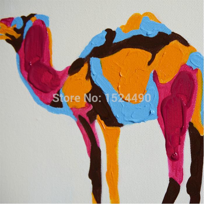 700x700 Decorative Art Handmade Oil Painting On Canvas Living Room Home - Camel Painting