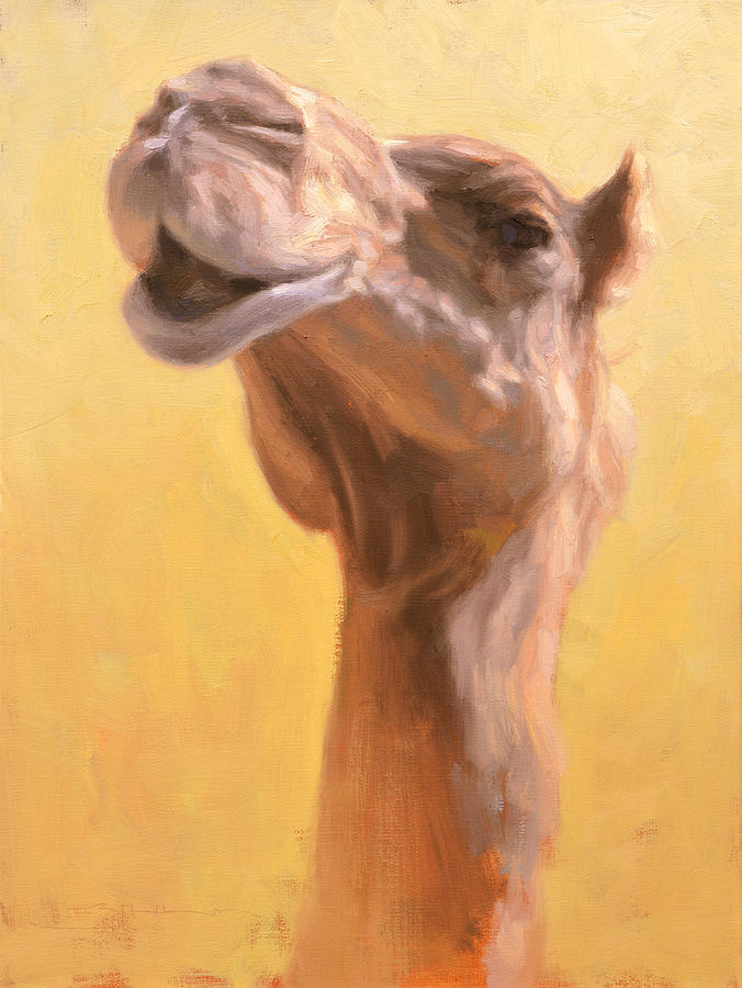 676x900 Mother Camel Painting By Ben Hubbard - Camel Painting