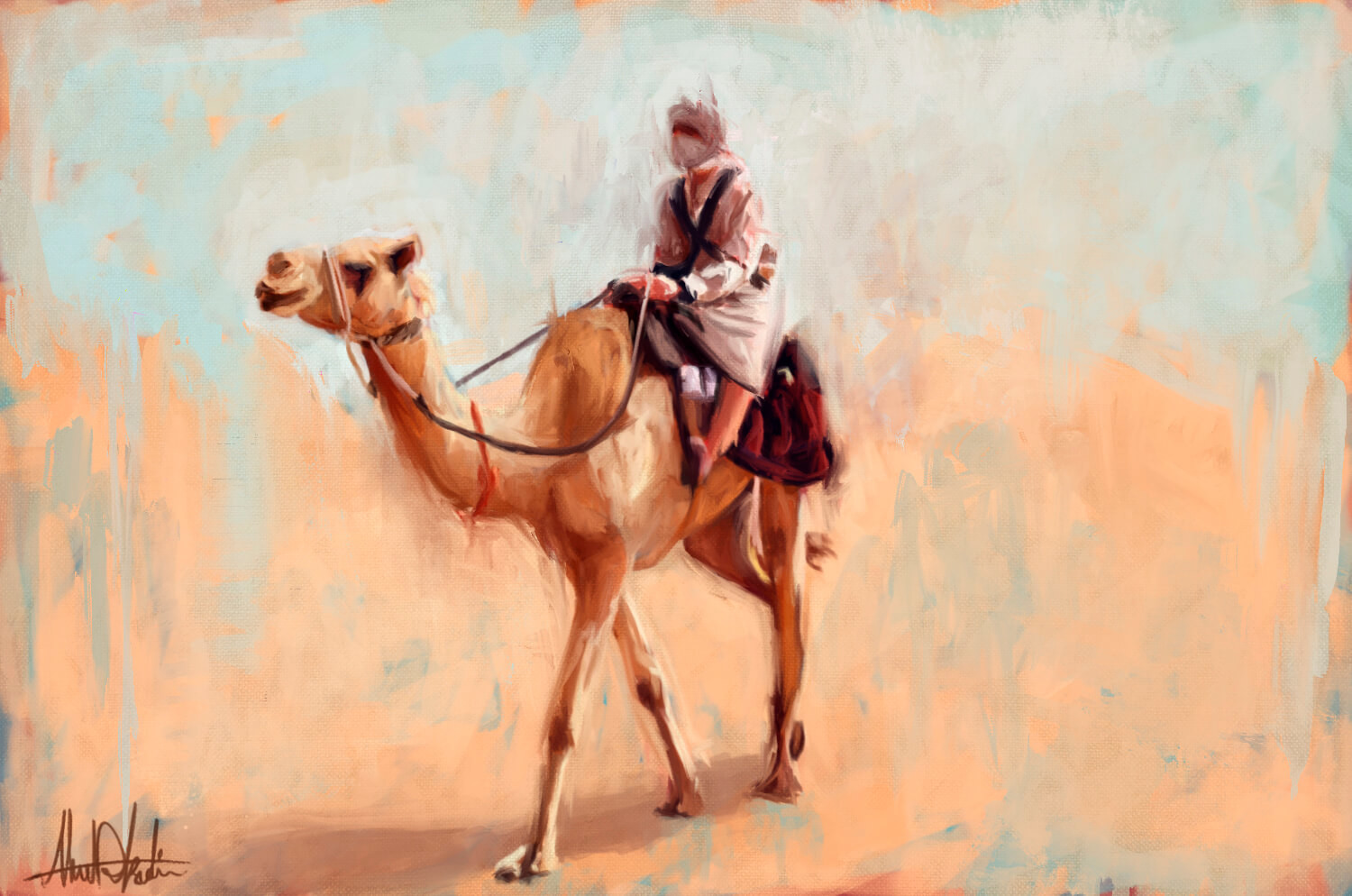 1500x994 Artstation - Camel Painting
