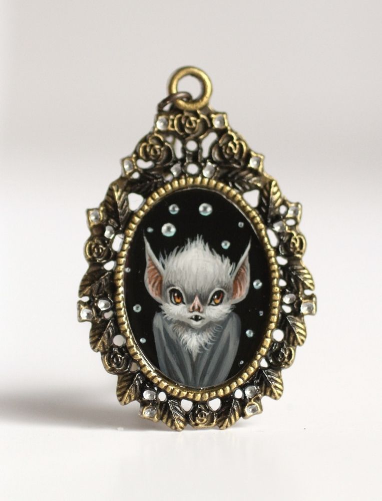 763x1000 The Shy Bat - Cameo Painting