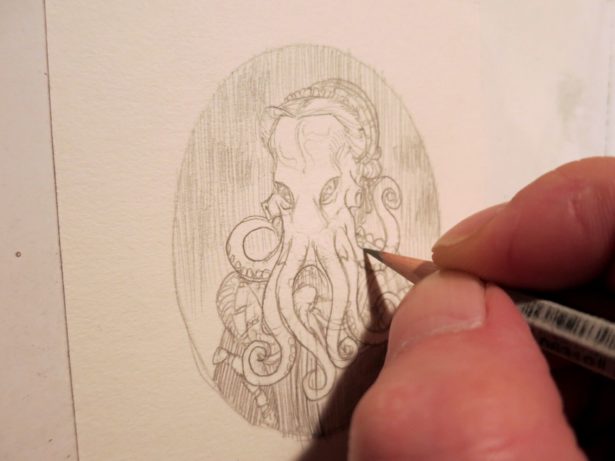 615x461 Cameo Creeps Are Disturbingly Delightful Pieces Of Art Nerdist - Cameo Painting