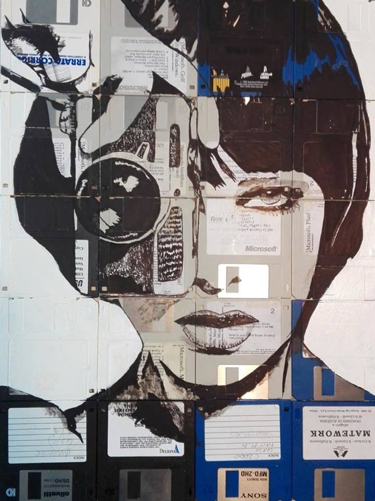 770x1027 Saatchi Art Girl And Camera Painting By Andrea Boriani - Camera Painting