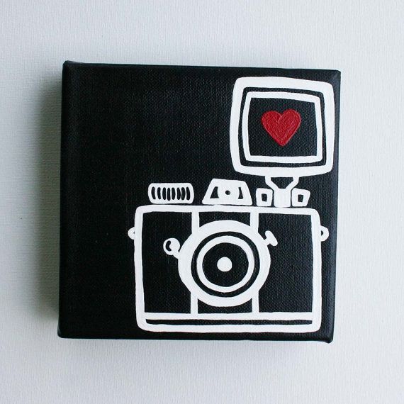 570x570 Camera, Lomography, Diana Mini, I Heart Photography - Camera Painting